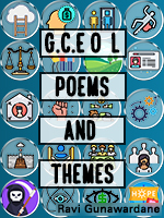 G.C.E OL poems and themes by Ravi Gunawardane